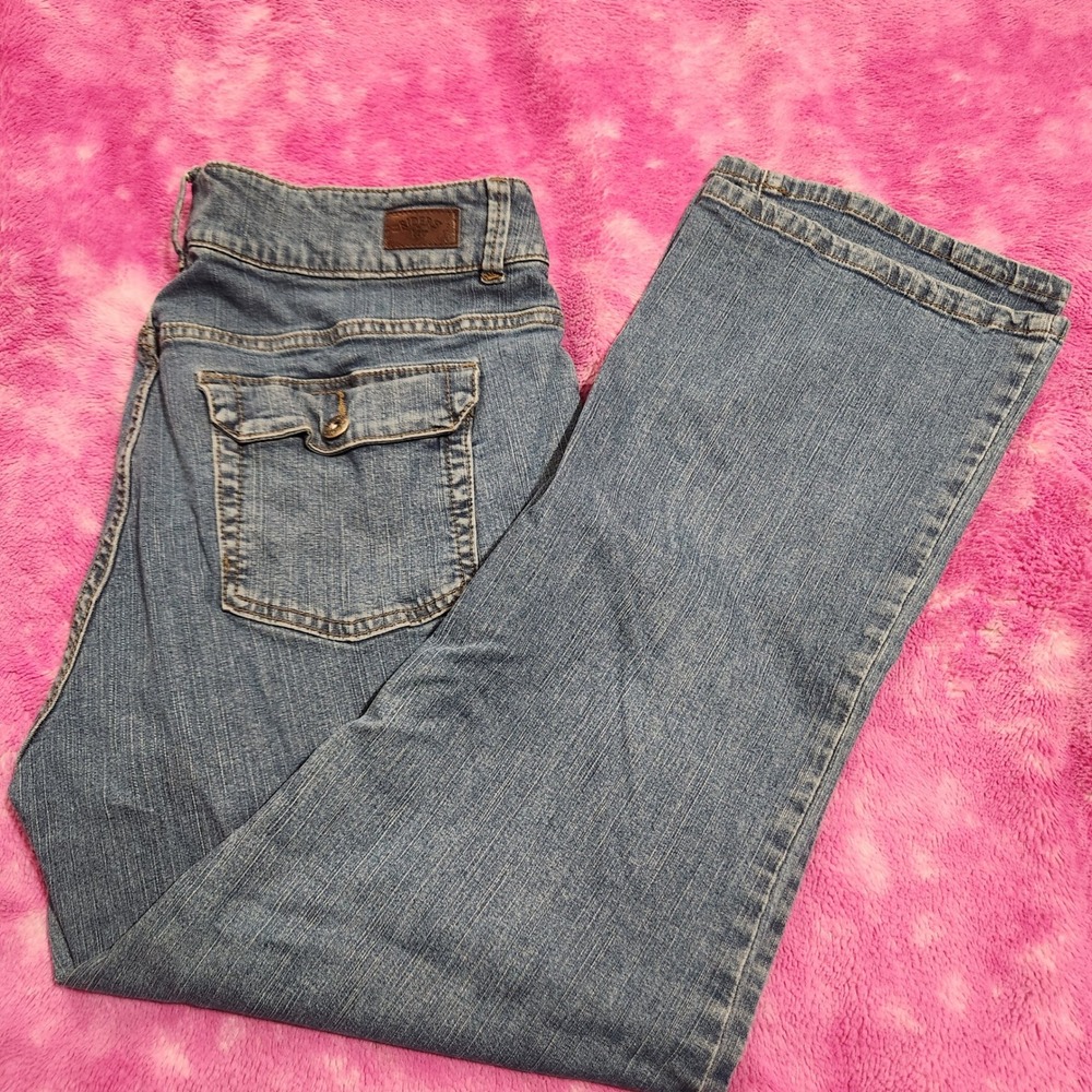 Riders by Lee‎ Womens 16P Blue Bootcut Jeans No Gap Waist Stretch Denim